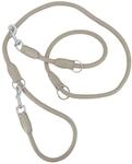 Kieffer Hundeleine Ultrasoft Horsebit, Rundgen&auml;ht, 2m, 10mm - Taupe/chrom