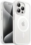 Magsafe H&uuml;lle F&uuml;r Iphone 15 Pro 6,1 Zoll, Durchscheinend Matt, Sto&szlig;fest,...