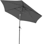 Sonnenschirm Rund Mit Kurbel 200 Cm - Anthrazit - Sonnenschutz Schirm Mit...