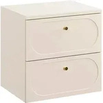 Waschbeckenunterschrank 60cm Waschtisch Sanae Sandbeige
