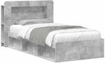 Bettgestell Mit Stauraum Betongrau 90 X 200 Cm Holzwerkstoff Vidaxl