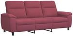 Sofa Weinrot 214 X 90 X 95 Cm Stoff Vidaxl