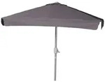 Schirm 160x230cm 38mm Rohr Grau Aluminium/textil