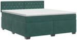 Boxspringbett Mit Matratze Dunkelgr&uuml;n 160 X 200 Cm Samt Vidaxl