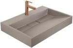 Rea Konglomerat-waschbecken Goya Beige 70x46x14cm