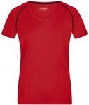 James & Nicholson Funktions-shirt Damen Jn495 Gr. 2xl Red/black
