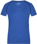 James & Nicholson Funktions-shirt Damen Jn495 Gr. 2xl Blue-melange/navy