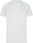 James & Nicholson Funktions-shirt Herren Jn496 Gr. 2xl White/bright-green