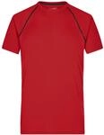 James & Nicholson Funktions-shirt Herren Jn496 Gr. L Red/black
