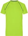 James & Nicholson Funktions-shirt Herren Jn496 Gr. 2xl Bright-yellow/bright-blue