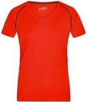 James & Nicholson Funktions-shirt Damen Jn495 Gr. L Bright-orange/black