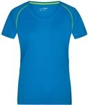 James & Nicholson Funktions-shirt Damen Jn495 Gr. 2xl Bright-blue/bright-yellow