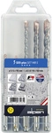 0080705680100 Stahl Beton-spiralbohrer-set 5 Mm, 6 Mm, 8 Mm, 10 Mm Sds-plus 1 Set -