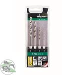 0000110804100 Hss Metall-spiralbohrer-set 4teilig 1/4' (6.3 Mm) Au&szlig;envierkant 1 St.