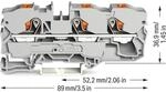 Wago 3-leiter-durchgangsklemme 2210-1301 10mm&sup2; Grau 25 Stk