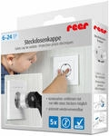 Steckdosenschutz 5 St&uuml;ck, Wei&szlig;, Kindersicherung Kindersicherheit - Reer