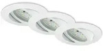 Briloner - Led Einbauleuchten Attach Wei&szlig;, 3er Set Einbaustrahler Deckenspots