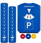 20 X Parkscheibe Im Set, Eiskratzer, 3 Einkaufswagenchips, Gummilippe, Parkuhr Auto,