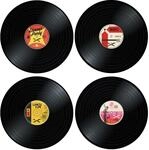 4 X Tischsets - Schallplatten
