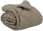 Winterbettdecke 240 X 260 Cm 450 Gsm Mikrofaser Hellgrau Vidaxl