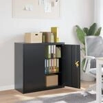 Aktenschrank Anthrazit 90x40x90 Cm Stahl Vidaxl