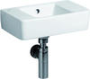 Handwaschbecken RENOVA PLAN o Hahnloch mit Überlauf 400x250mm weiß