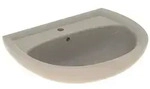 Geberit Renova Waschtisch, Breite 65cm, Tiefe 51cm, Hahnloch Mittig, &Uuml;berlauf