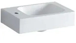 Icon Handwaschbecken 38x28cm, Wei&szlig;, Mit Hahnloch Links, - Geberit
