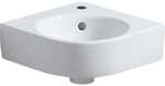 Renova Compact Eckhandwaschbecken, Breite 45cm, Tiefe 39,5cm, Hahnloch Mittig,