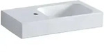 Icon Waschtisch 53x31cm, Wei&szlig;, Ablagefl&auml;che Links, - Geberit
