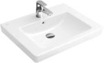 Villeroy & Boch Subway 2.0 Waschtisch, Mit &Uuml;berlauf, 1 Hahnloch,