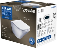 Duravit - Durastyle Wand-wc Set, Tiefsp&uuml;ler, 370x540mm, Verdeckte