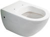 Flachspül-WC Subway 370x560x365mm Oval wandhängend Abgang waagerecht Weiß Alpin -