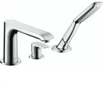 Hansgrohe Metris 3-loch Einhebel-wannenrandmischer Chrom,