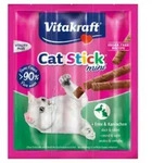 Vitakraft - Katzensnack Cat-stick Mini Ente & Kaninchen - 3 X 6g