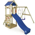 Spielturm Kletterger&uuml;st Freeflyer Mit Schaukel & Rutsche, Kletterturm Mit