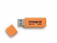 64GB USB3.0 drive neon orange up to R-100 W-30 mbs USB-Stick usb Typ-A 3.2 Gen...