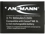 Ansmann 5000953 A-can Nb 5 L Li-ion Ersatzakku 3,7v/800 Mah F&uuml;r Canon Kamera