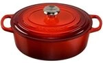 Le Creuset Signature Br&auml;ter Oval 27 Cm Kirschrot