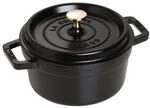 Staub La Cocotte 20cm Rund, Schwarz, Gusseisen