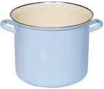 Riess-kelomat - Riess Topf Mit Chromrand &Oslash;24cm 8,0l Hoch Classic Pastell Blau