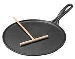 Le Creuset Cr&ecirc;pi&egrave;re Gusseisen Emaille Schwarz 27 Cm