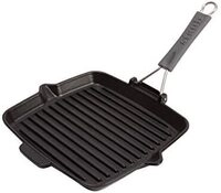 Bratpfanne De Gusseisen Mit Griff De Silikon, Induktionsgeeignet, Quadratisch De 24