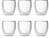Set Mit 6 Doppelwandigen Gl&auml;sern 25cl Bodum Pavina Set