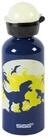 Sigg Kids Water Bottle Glow Moon Dinos Thermosflasche 0,4 L Blau, Gelb
