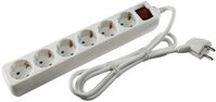 Goobay 51288 Steckdosenleiste 6 Steckdosen Schutzkontakt 1,5m Kabel