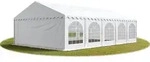 Festzelt Partyzelt 5x10 M Premium, Hochwertige Pvc Plane 750 N In Wei&szlig; 100%