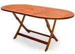 Casaria&reg; Gartentisch Wetterfest Klappbar Fsc&reg;-zertifiziert Holz Schirmst&auml;nder