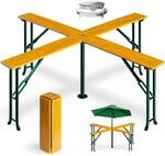 Casaria&reg; Stehtisch Quattro Xxl Hoch Klappbar Bierzeltgarnitur Outdoor Indoor