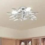 Vidaxl - Deckenleuchte Wei&szlig;e & Klare Acrylglas-bl&auml;tter 3 &times; E14-lampen